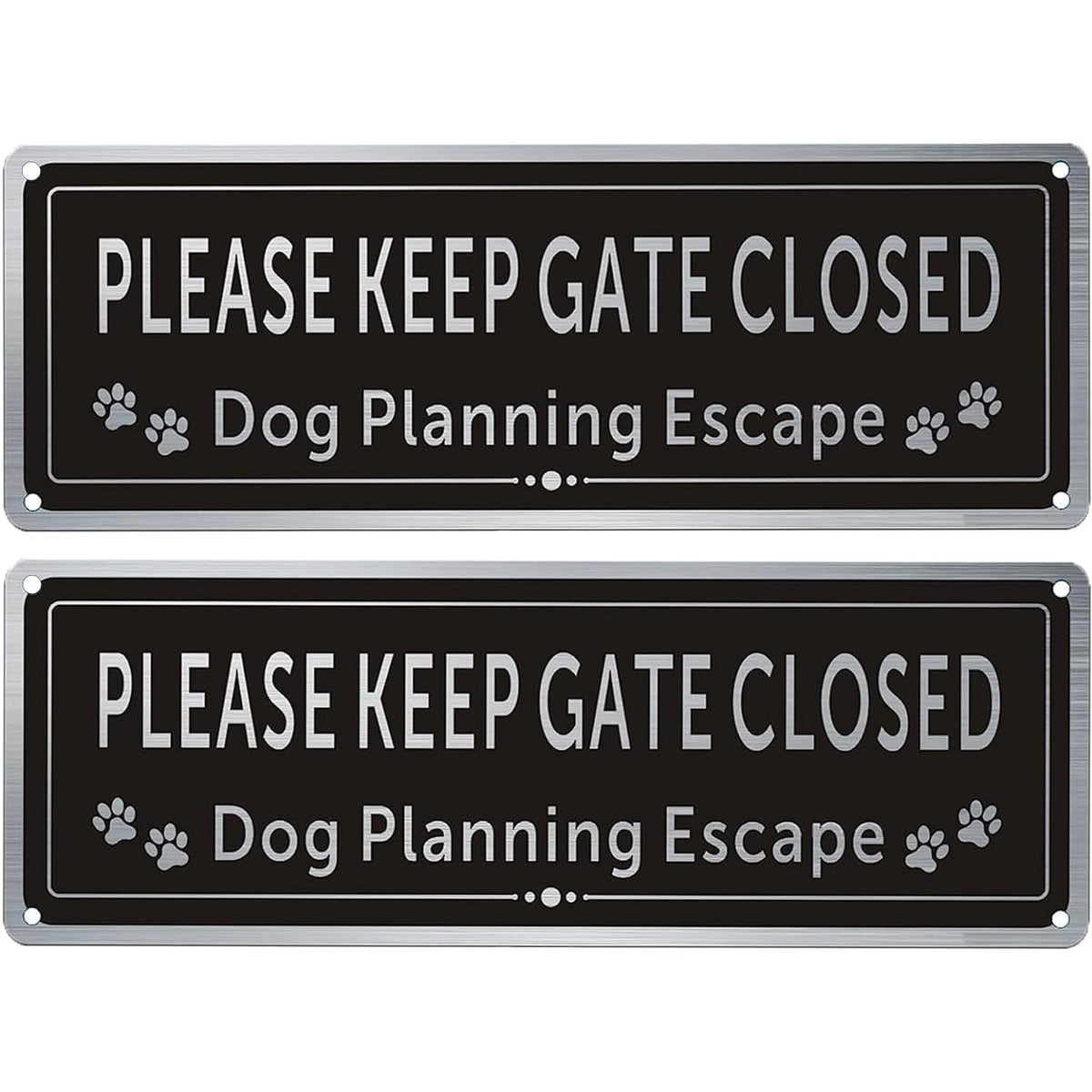 CDXHOME Please Close The Gate sign on a fence promotes secure gate closure.