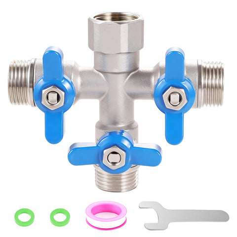 Ceaeso 304 stainless steel splitter with durable high-flow design for outdoors