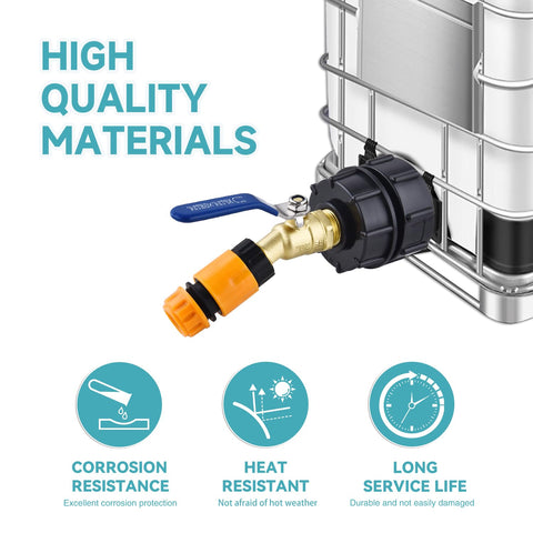 Ceaeso 3/4 inch male GHT connection designed for garden hoses.