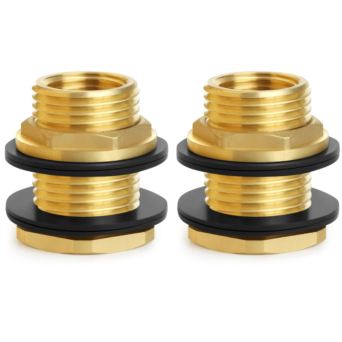 Ceaeso Ceseso bulkhead fitting brass for sturdy rain barrel connections.