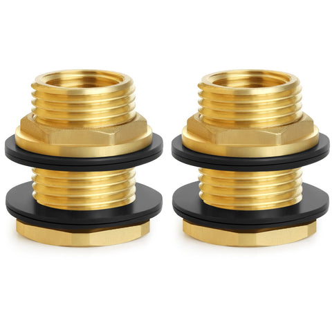 Ceaeso Ceseso bulkhead fitting brass for sturdy rain barrel connections.