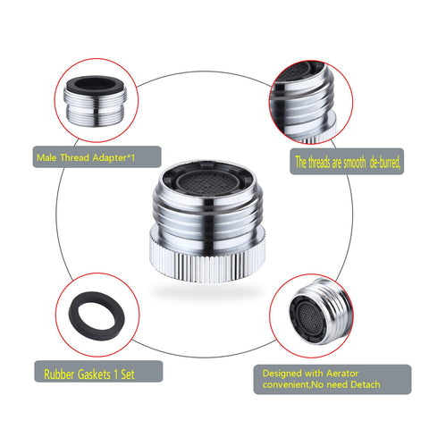 Ceaeso dual-function faucet hose adapter enables two flow options.
