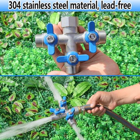 Ceaeso full-port high-flow splitter minimizes bottlenecks for outdoor watering