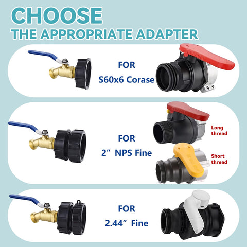 Ceaeso three-size hose adapter shown with multiple thread options for flexibility.