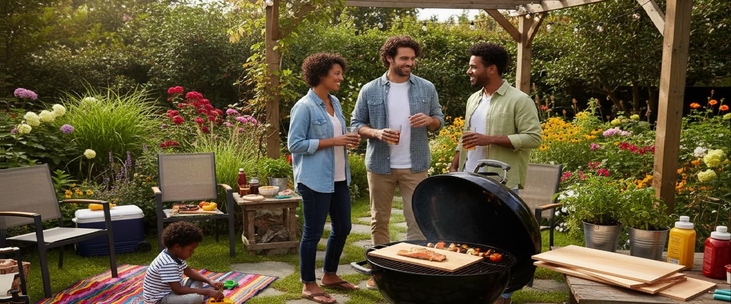 CEDAR ALPHA aroma release as cedar planks heat on grill