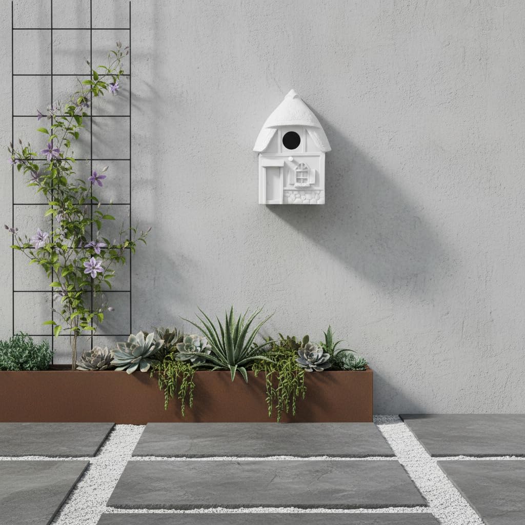 CEDAR ALPHA composite nest box is waterproof and durable for year-round use.