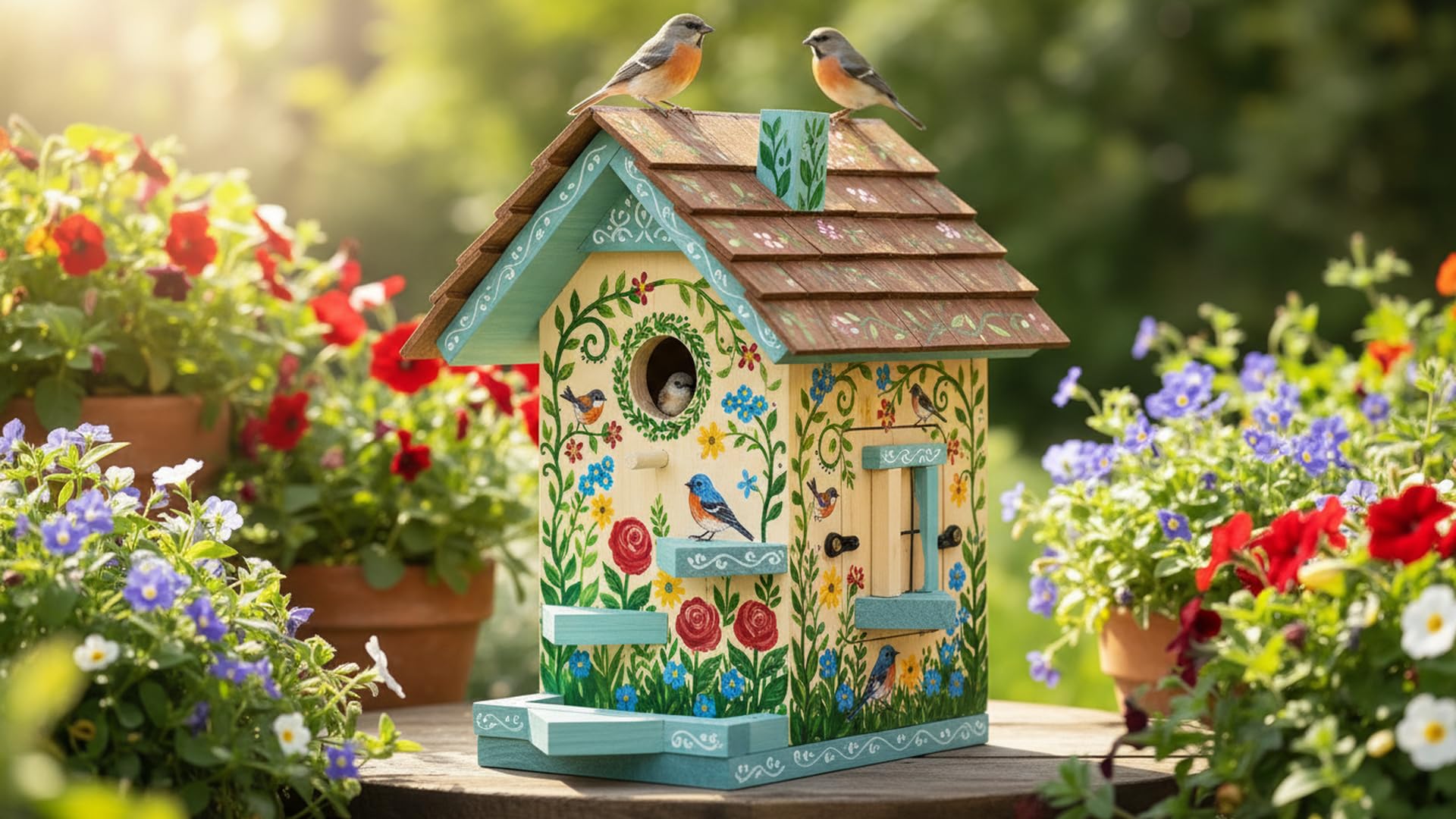 CEDAR ALPHA easy-clean bird house design for maintenance.