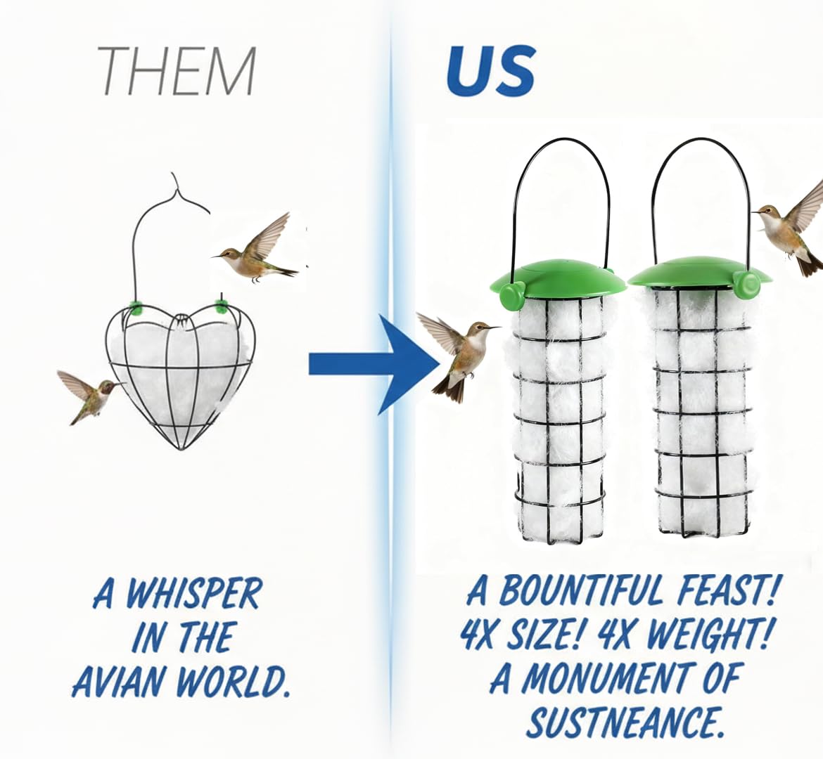 CEDAR ALPHA fiber nesting material holder keeps birds cozy and materials protected.