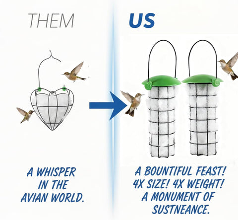 CEDAR ALPHA fiber nesting material holder keeps birds cozy and materials protected.