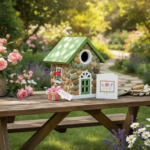 CEDAR ALPHA Masterpiece Bluebird House is designed for pole-mount versatility.