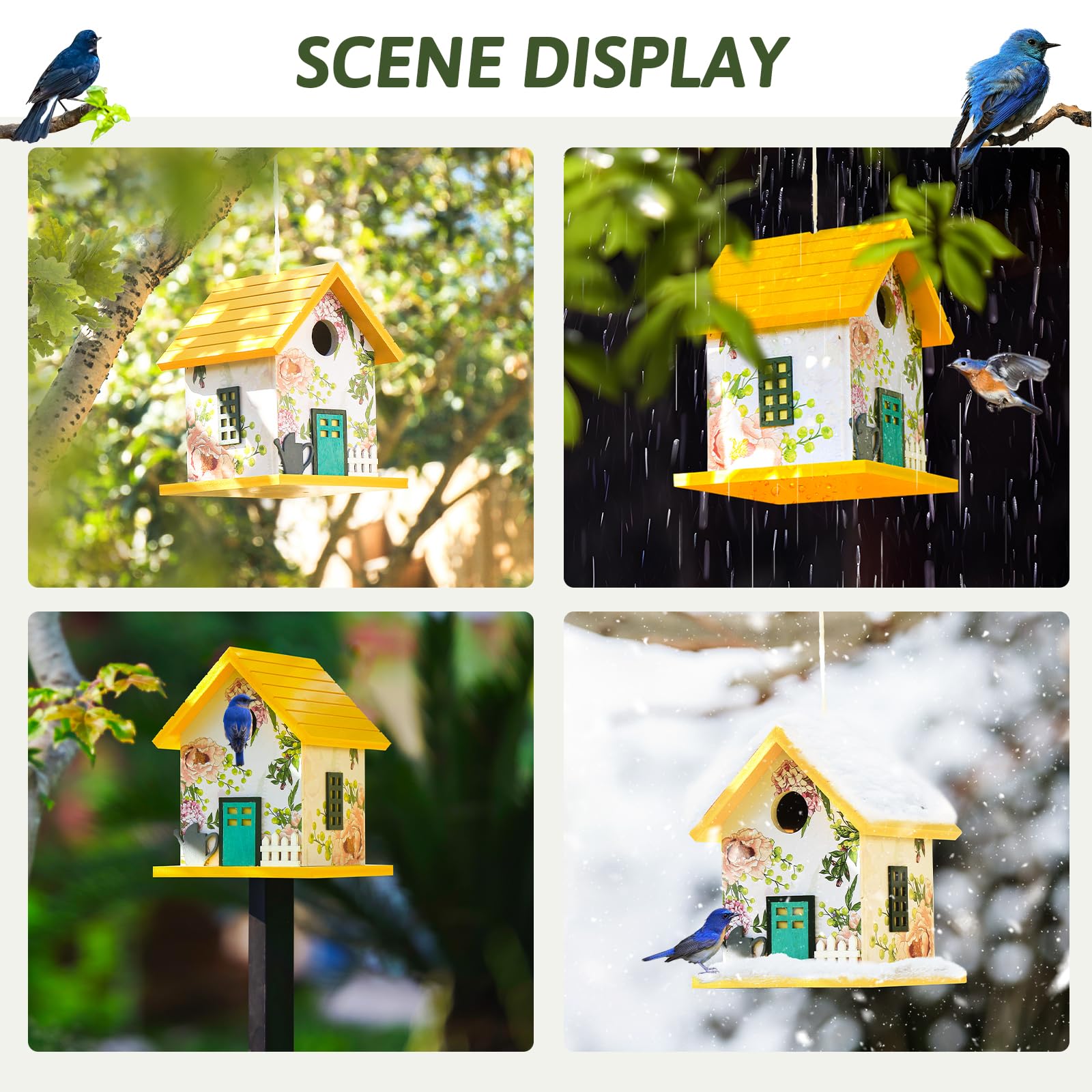 CEDAR ALPHA Spring Melody weatherproof nesting box built to last years