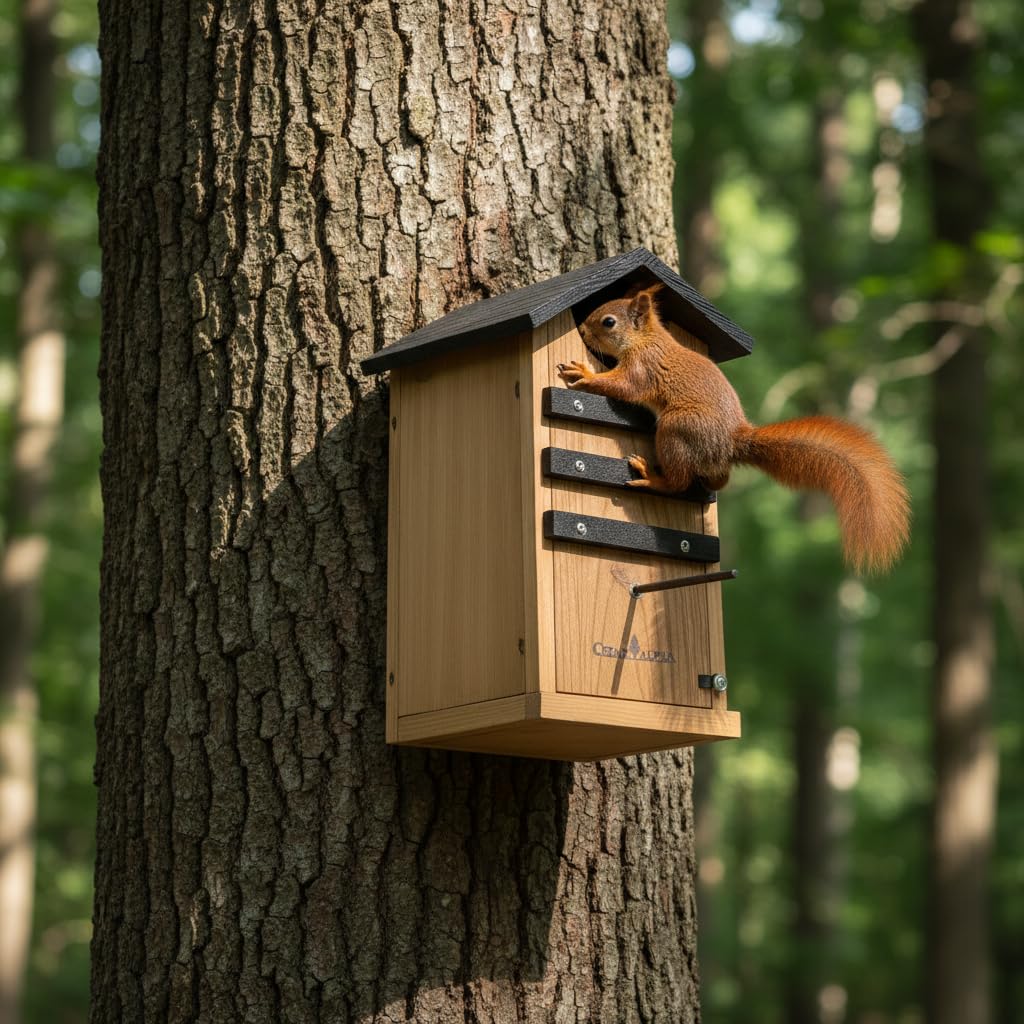 CEDAR ALPHA stainless steel perch—rust-resistant detail for birds.