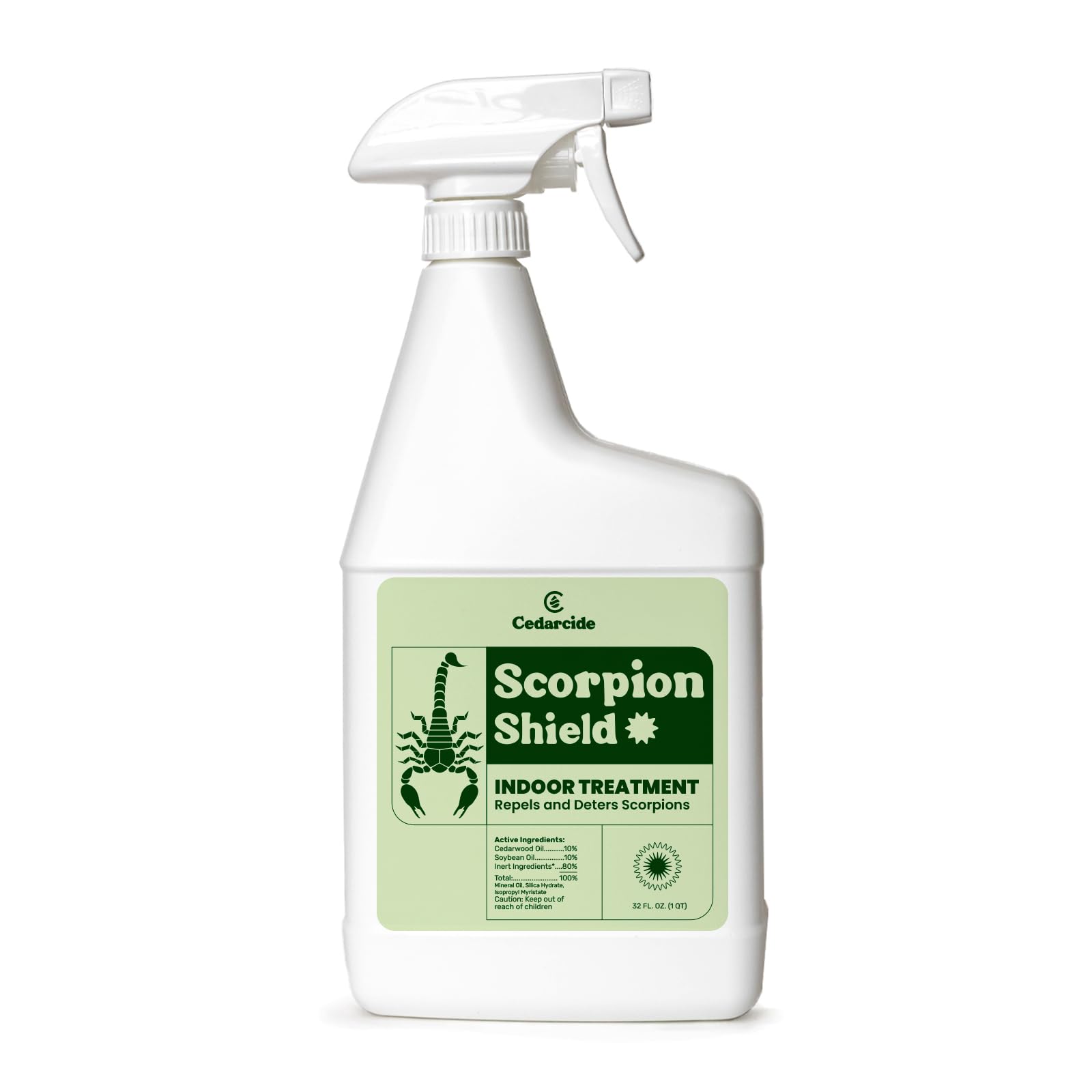 Cedarcide Scorpion Shield bottle ready for indoor pest control