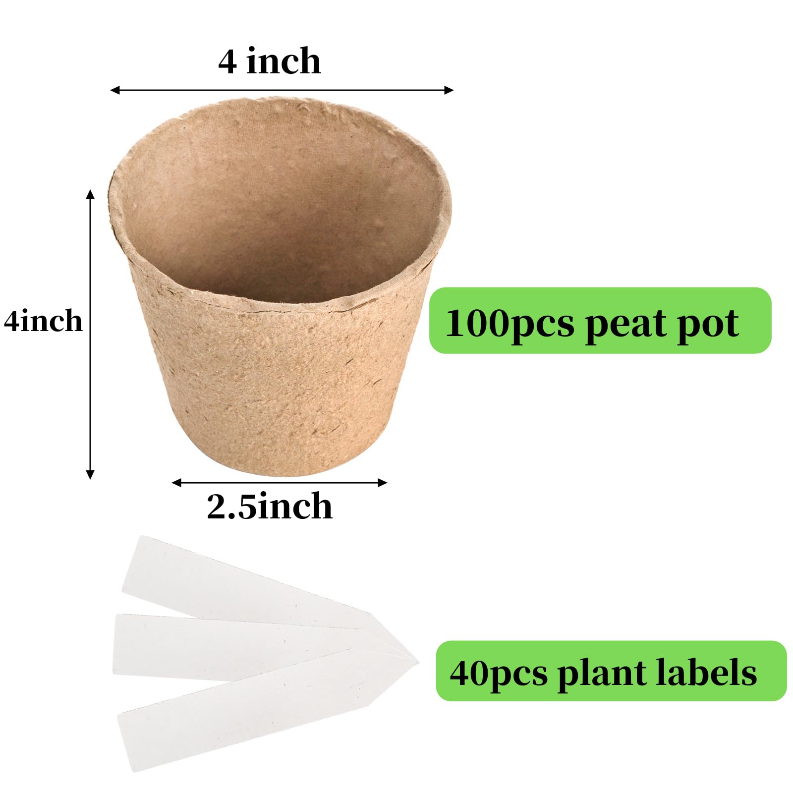 Cedilis white plant labels pack for distinguishing different seedlings.