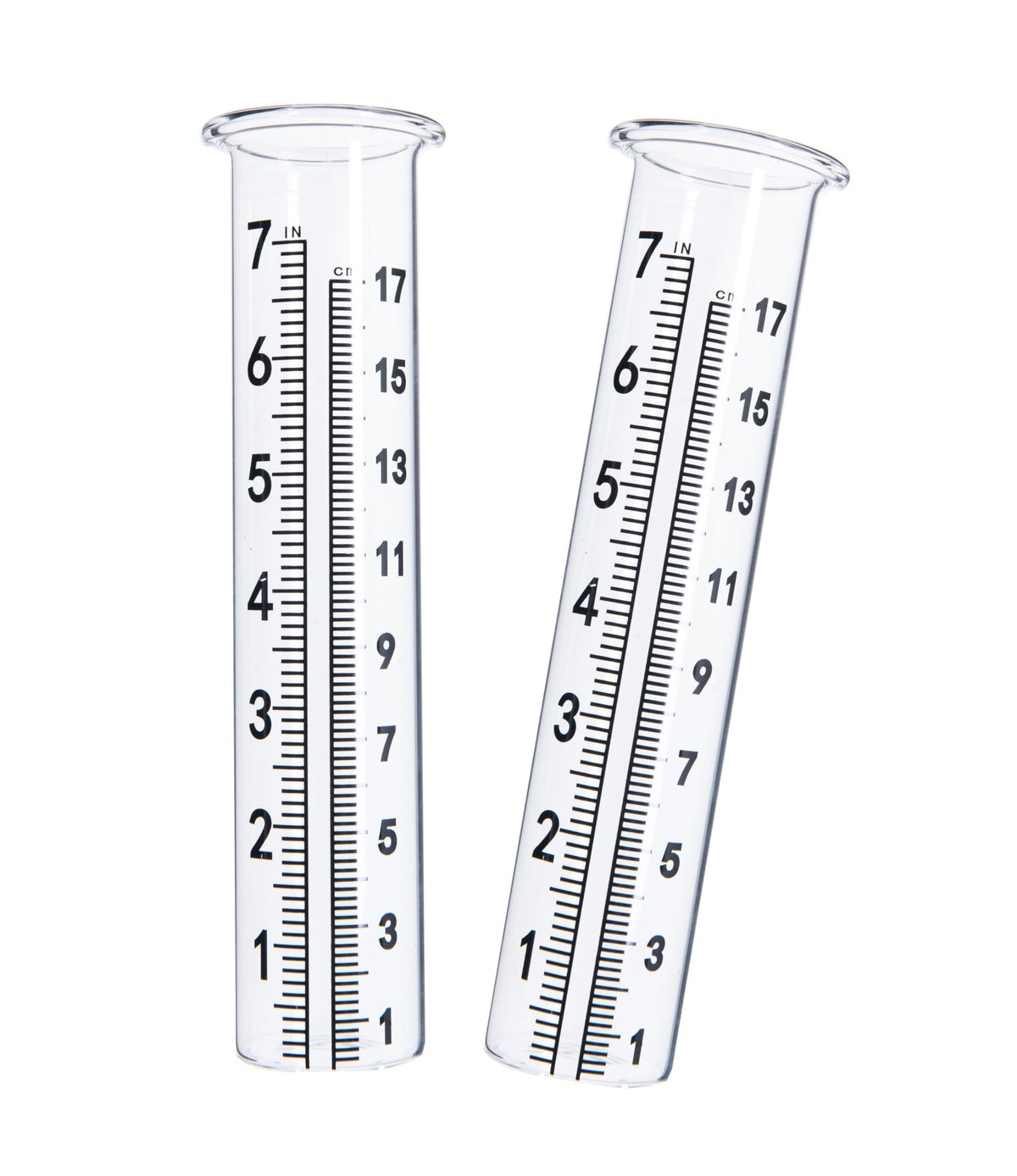 Cedmon rain gauge tube lip front view shows stable mounting in wind and rain