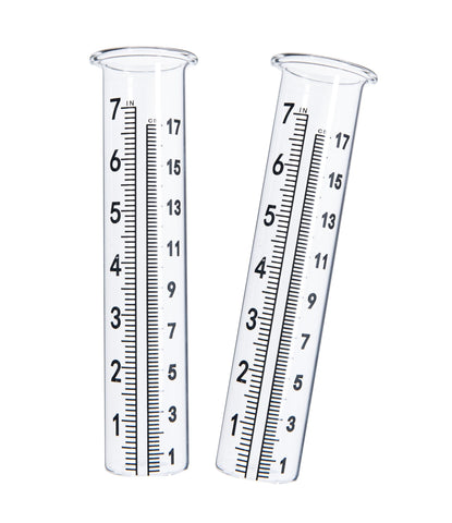 Cedmon rain gauge tube lip front view shows stable mounting in wind and rain