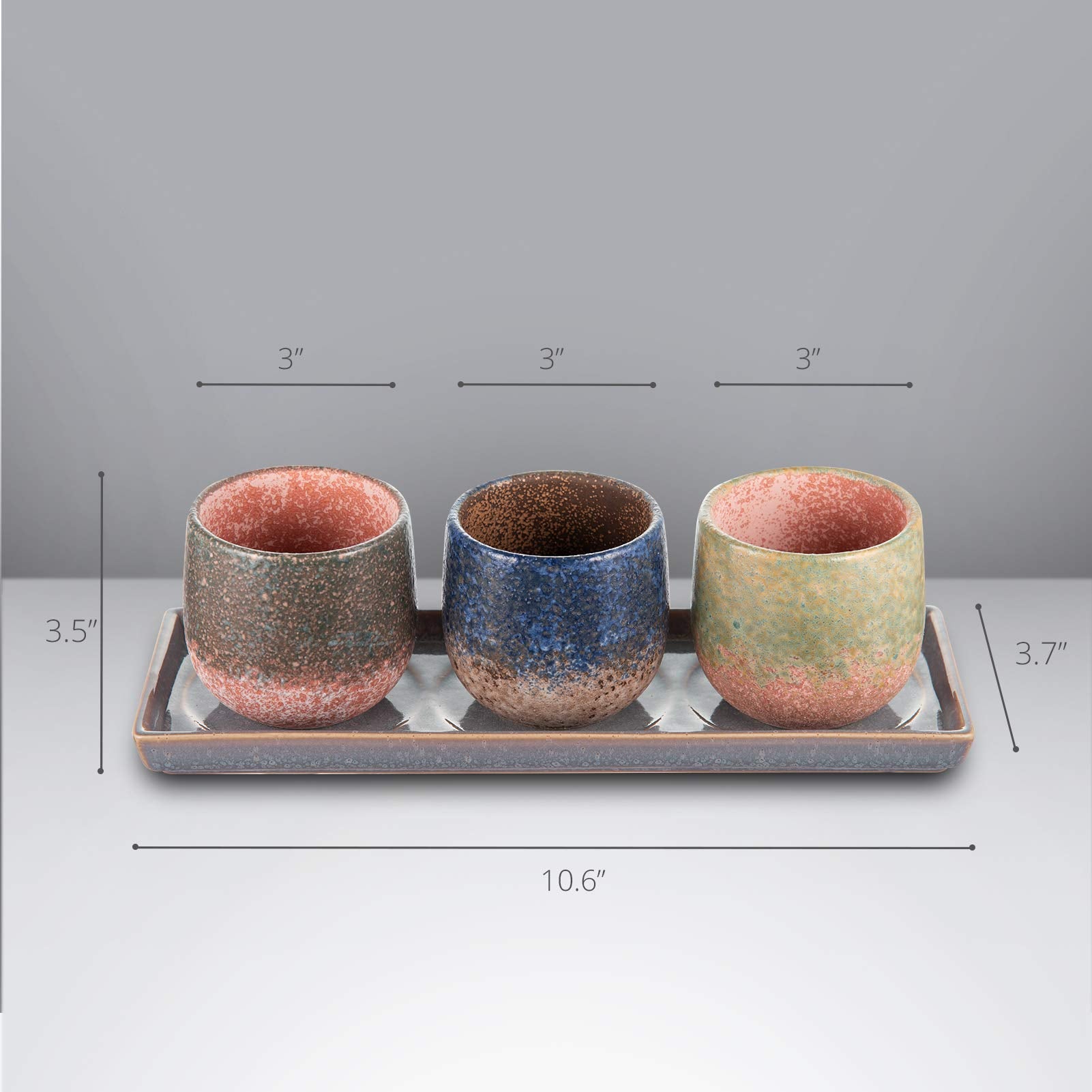 CEEFU ceramic saucer with drain hole keeps surfaces clean and dry
