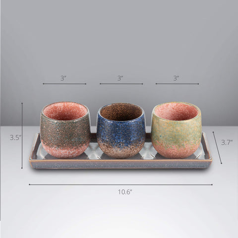 CEEFU ceramic saucer with drain hole keeps surfaces clean and dry
