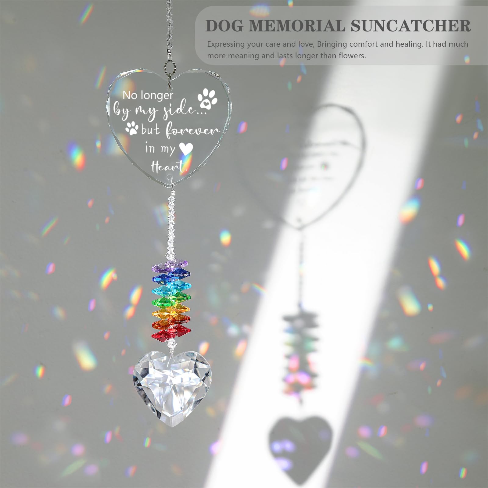 Ceegook k9 crystal prism, high clarity for sparkling sunlit display.