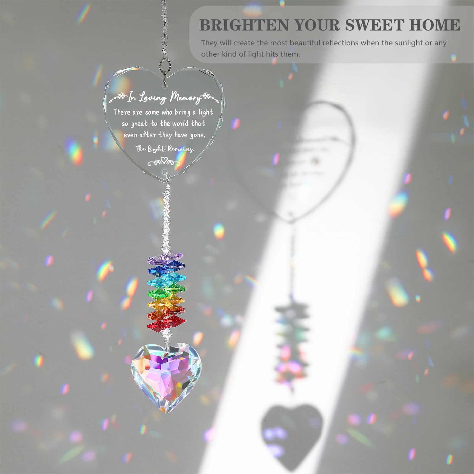 Ceegook K9 suncatcher hanging setup showing light-catching display