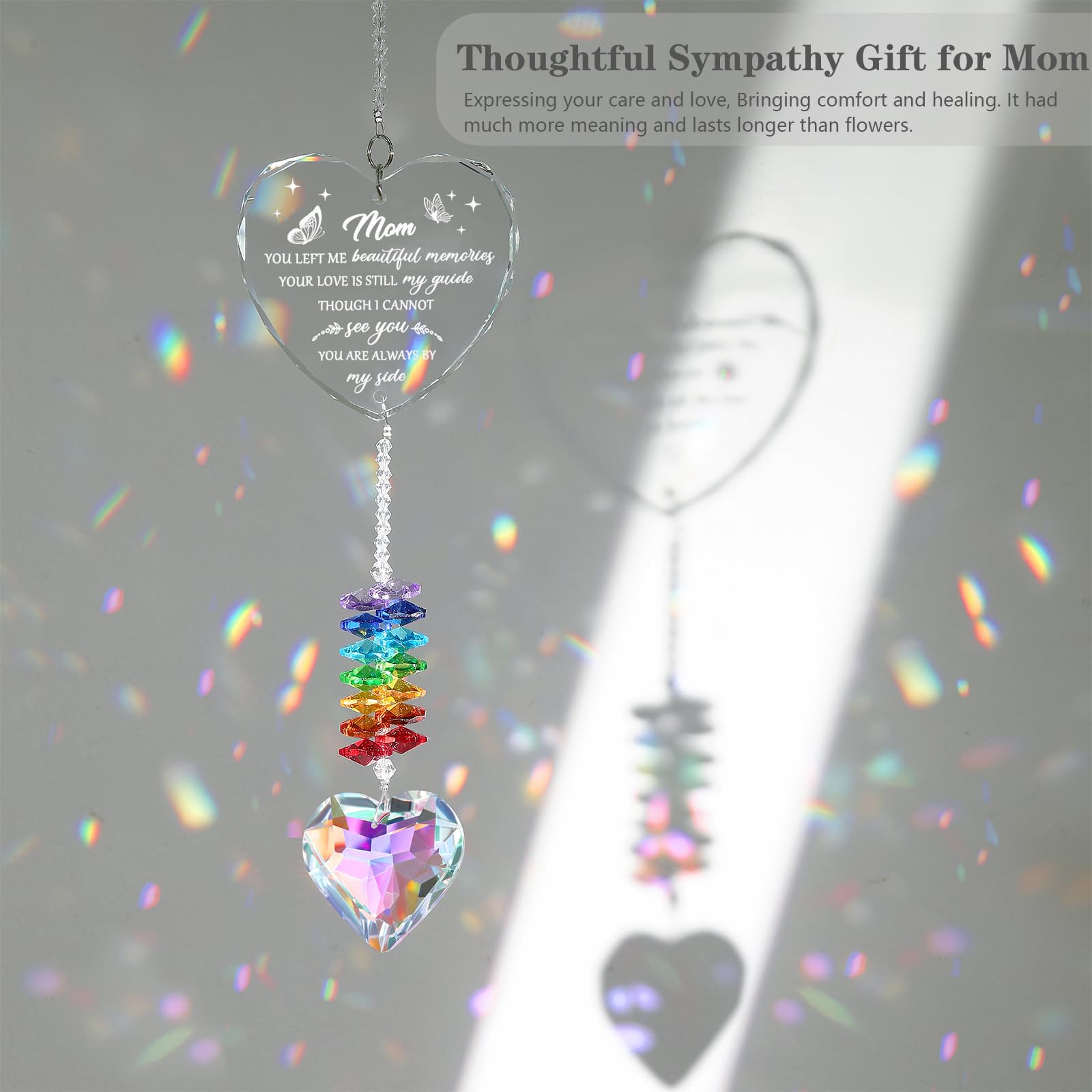 Ceegook Suncatcher rainbow reflections brighten any room.