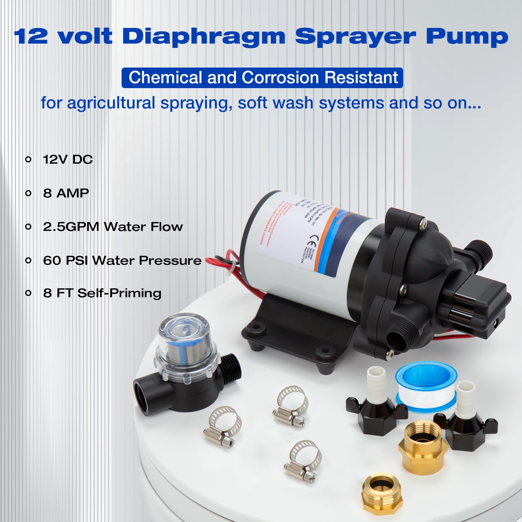 Ceelpeopar self-priming pump with pressure switch for efficient operation