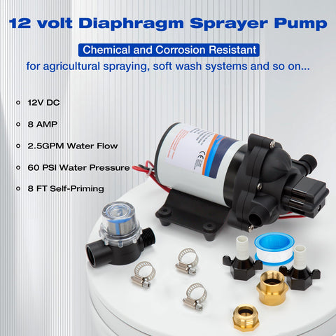 Ceelpeopar self-priming pump with pressure switch for efficient operation