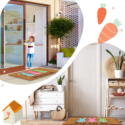 Ceenna easy-clean dirt-trap mat helps reduce indoor mess.