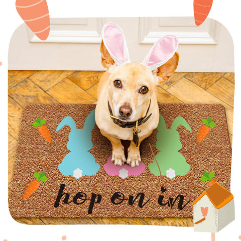 Ceenna non-slip floor mat for indoor-outdoor use keeps steps safe.