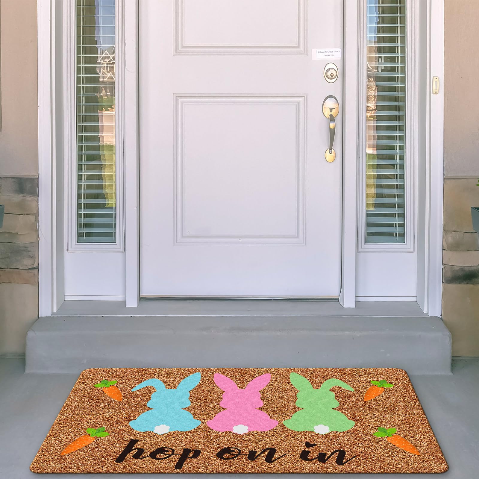 Ceenna weather-resistant coir fiber mat endures seasonal use.