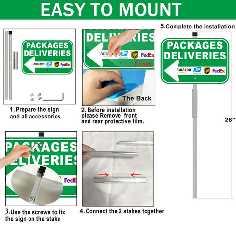 Cefrashi high-contrast green and white design supports easy reading from afar.