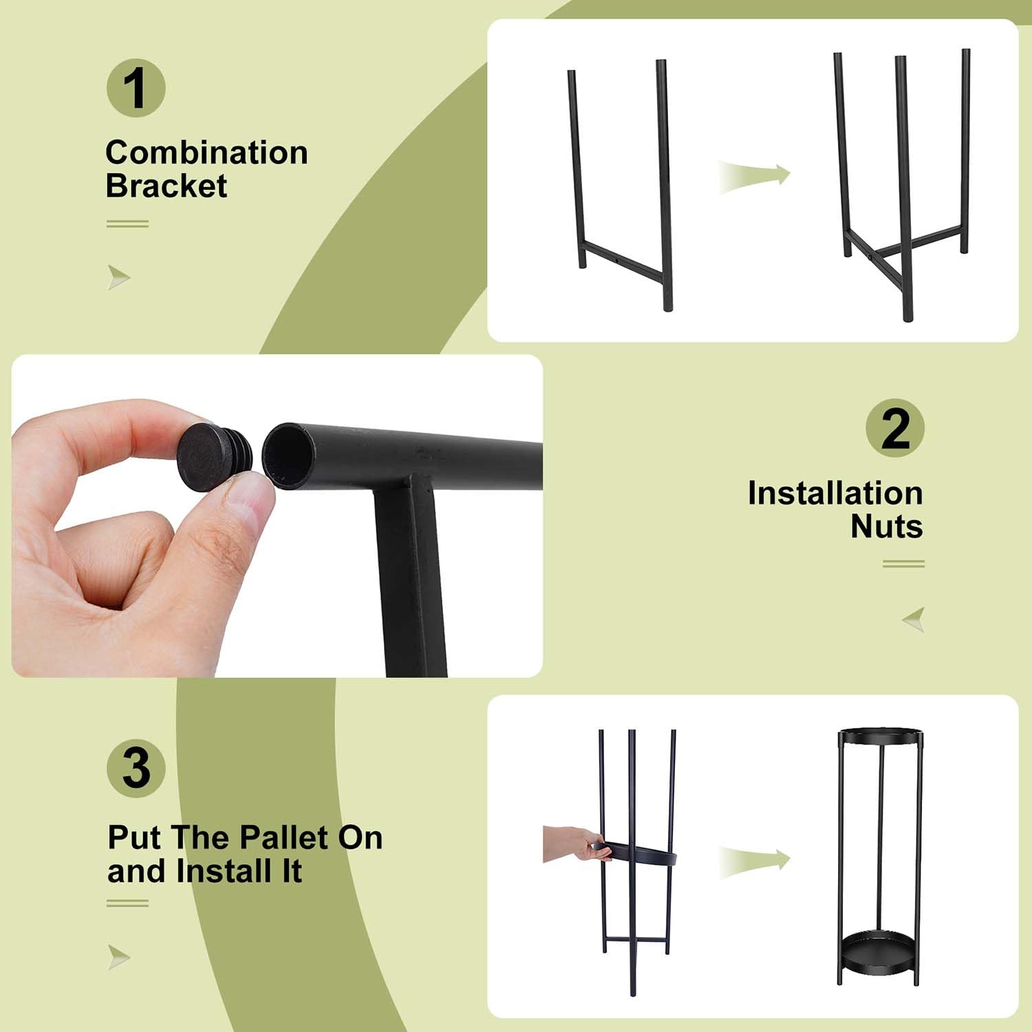 CEFZUM 24-inch tall stand maximizes vertical space in tight corners.