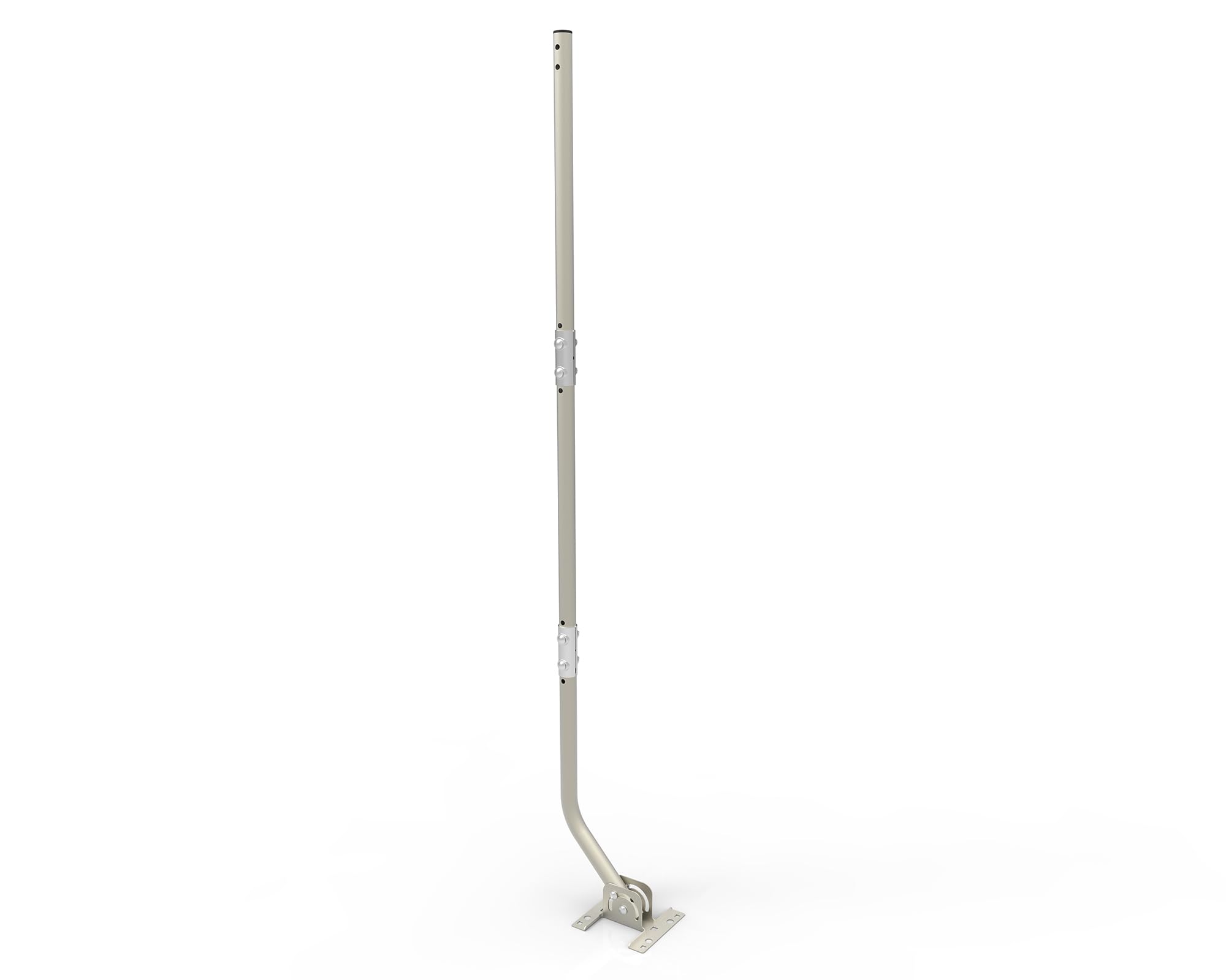 CeKay universal mounting pole for outdoor antennas offers versatile wall mounting options.