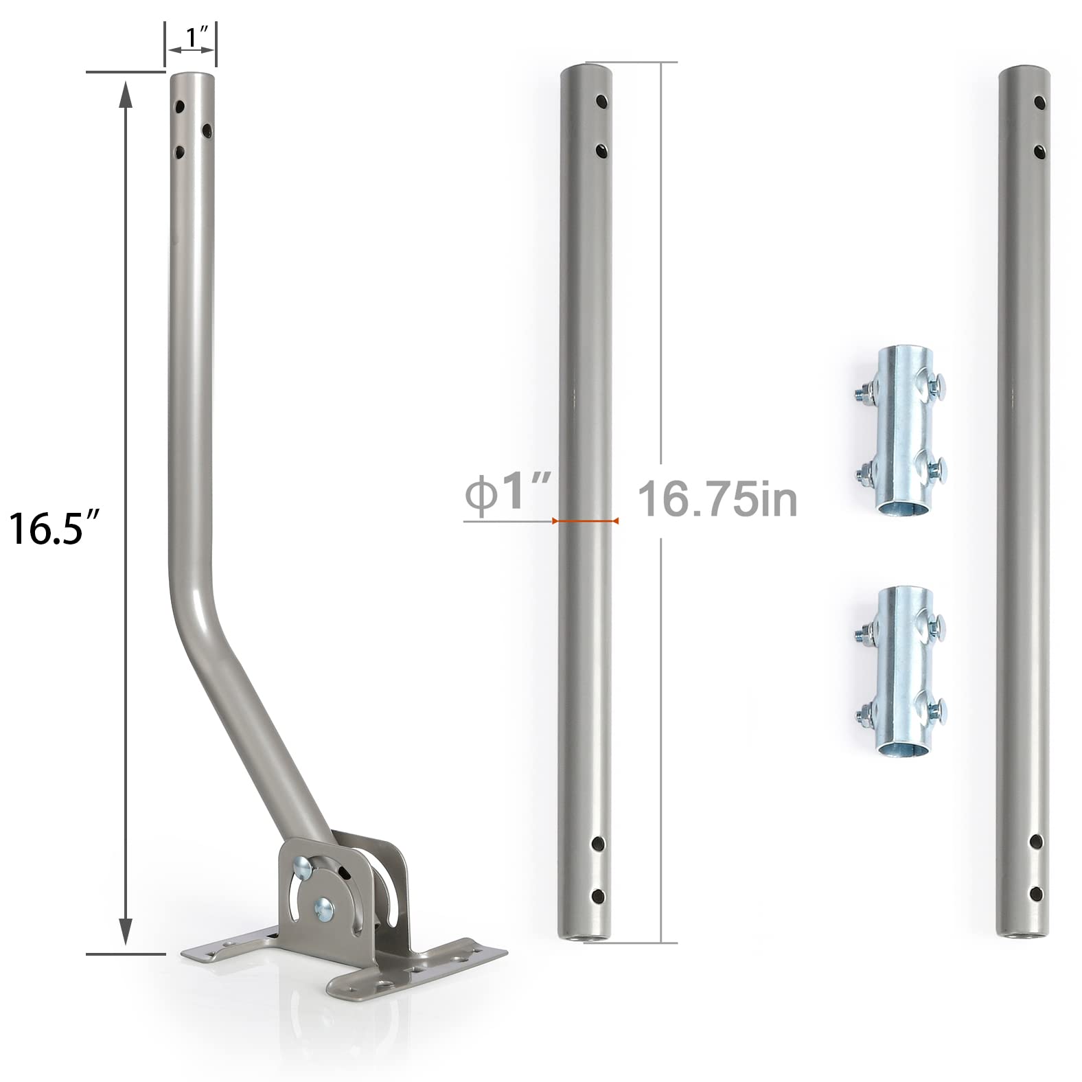 CeKay wall/eave/roof mount secures equipment on exterior surfaces with reliability.