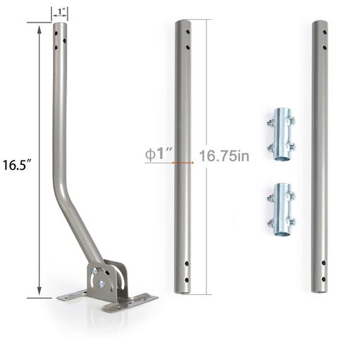 CeKay wall/eave/roof mount secures equipment on exterior surfaces with reliability.