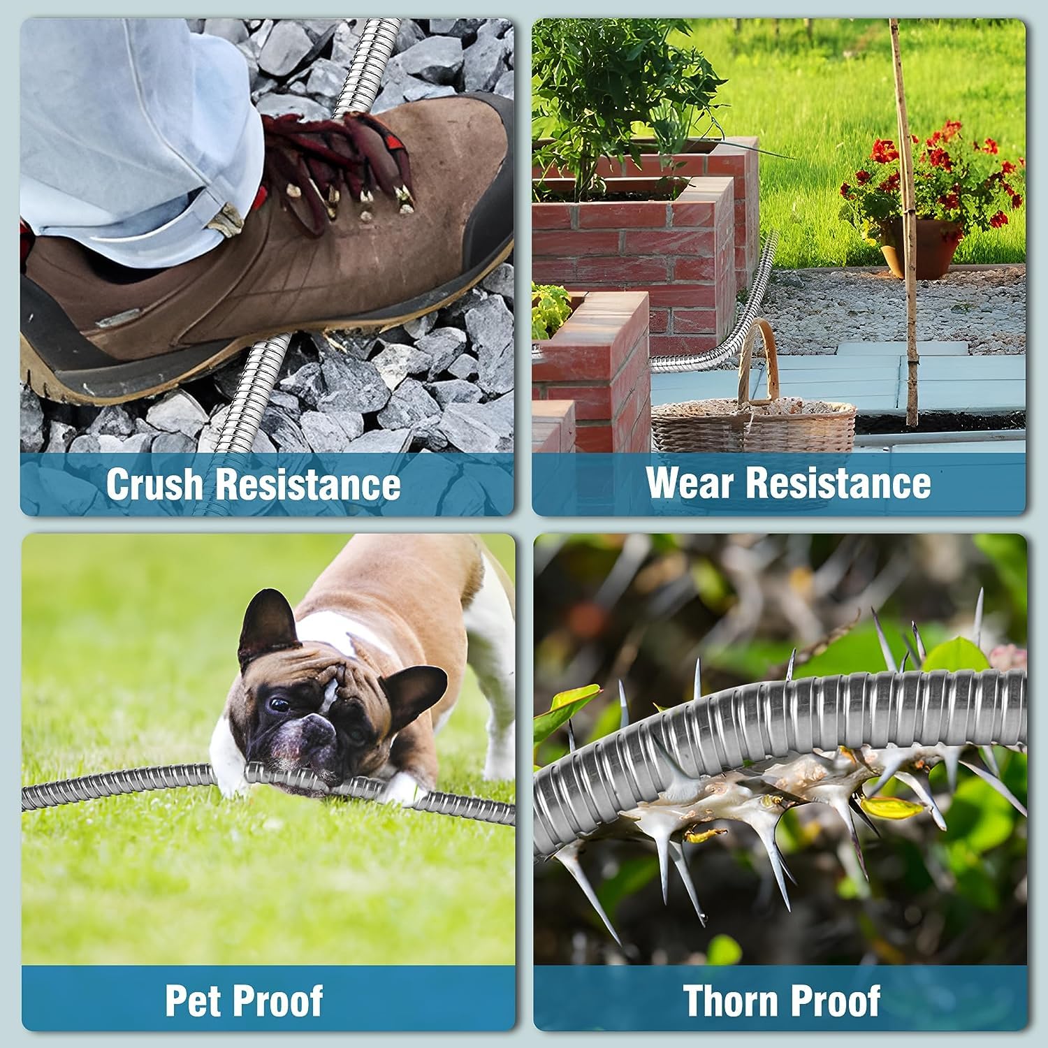 Celiamusing weatherproof hose withstands heat and cold for year-round use