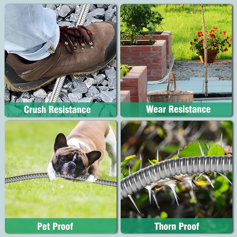 Celiamusing weatherproof metal hose endures sun and cold for seasons