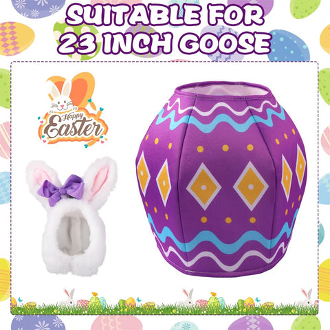Celltestria purple egg costume detail highlights festive yard styling