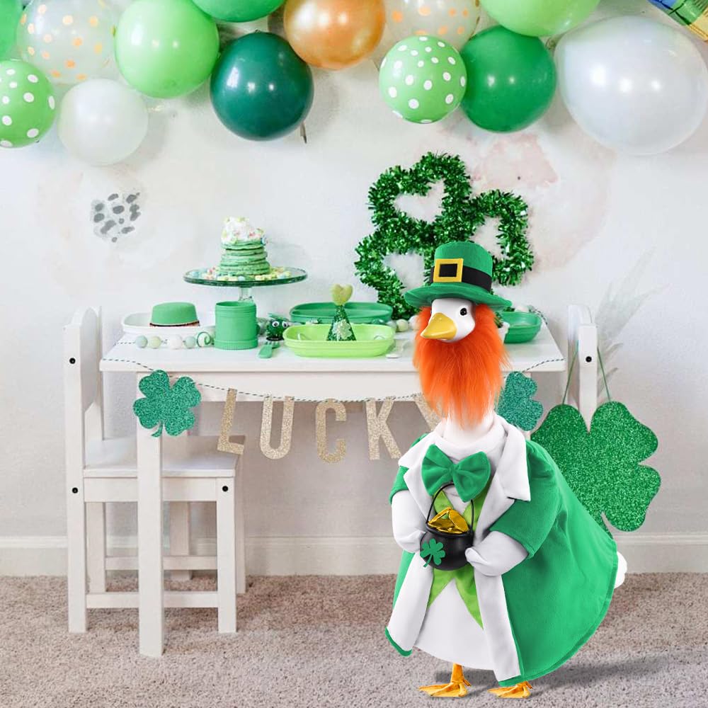 Celltestria St. Patrick's goose decoration perfect for lawn parties