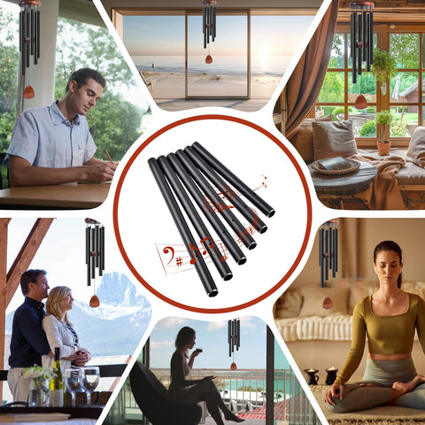 CELSOL durable aluminum wind chime tone suitable for gardens.