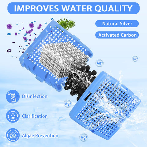 Cendasun silver-ion freshwater system purifying spa water for clearer soak.