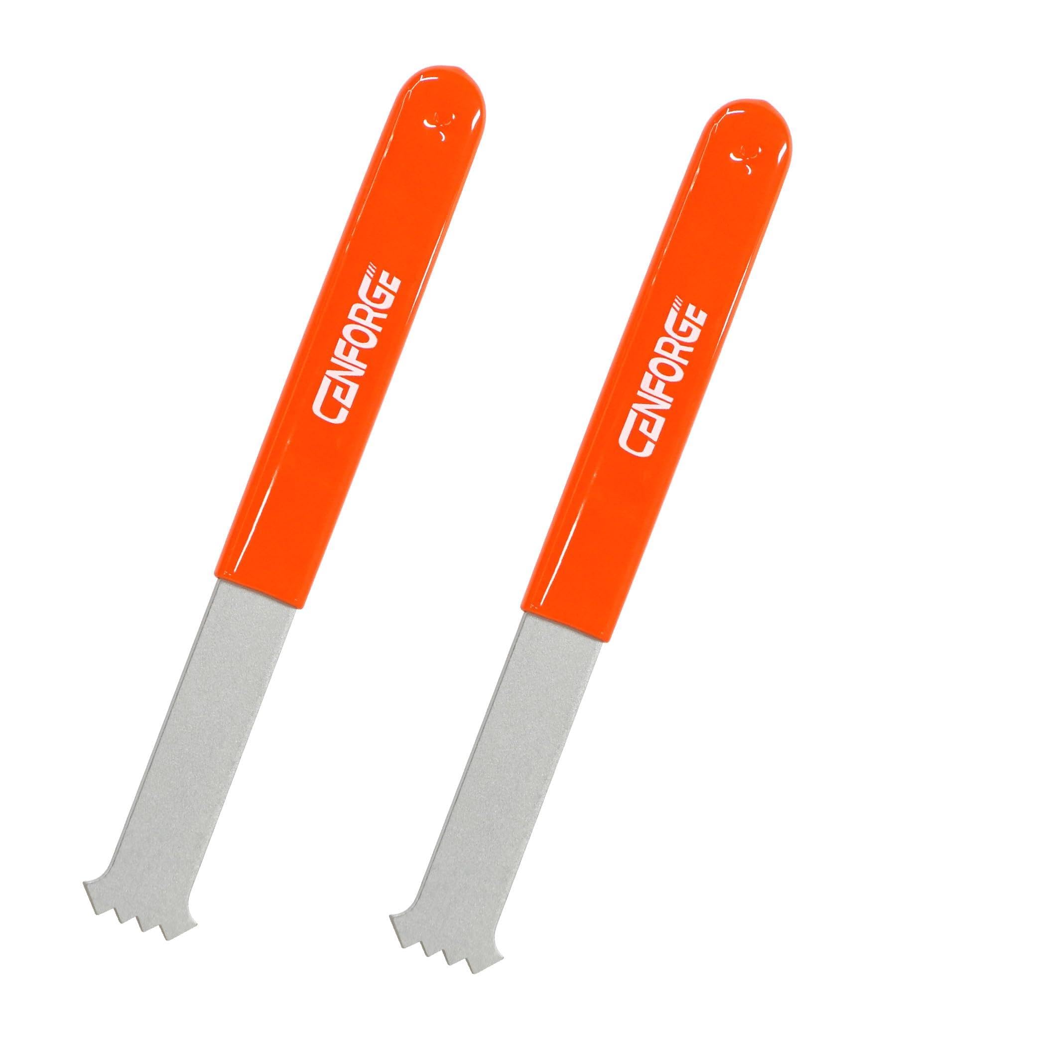 CENFORGE paver removal tool 2-pack with micro-serrated grip for easier extraction.