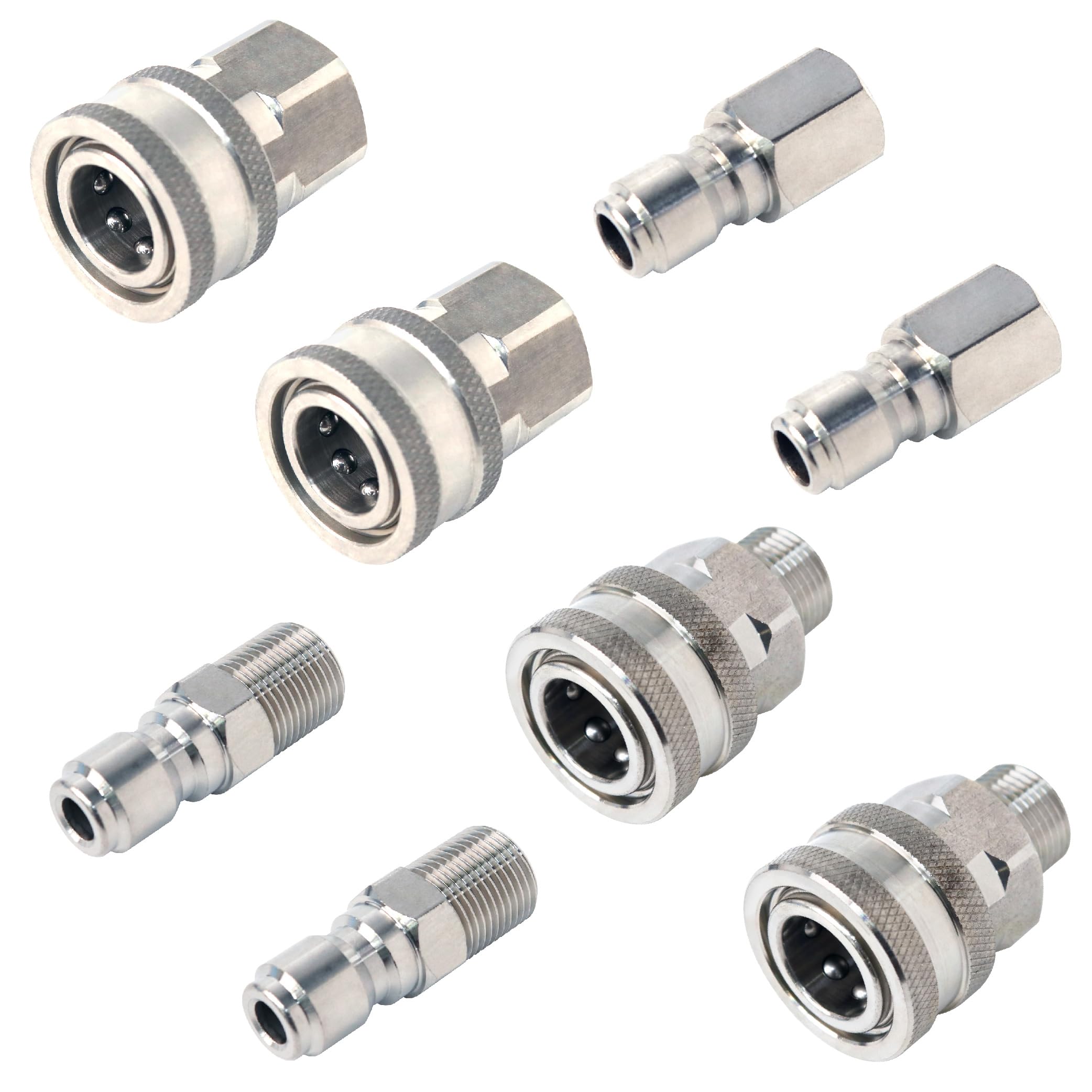 Cenforge pressure-washer quick-connect eight-piece set for fast tool changes