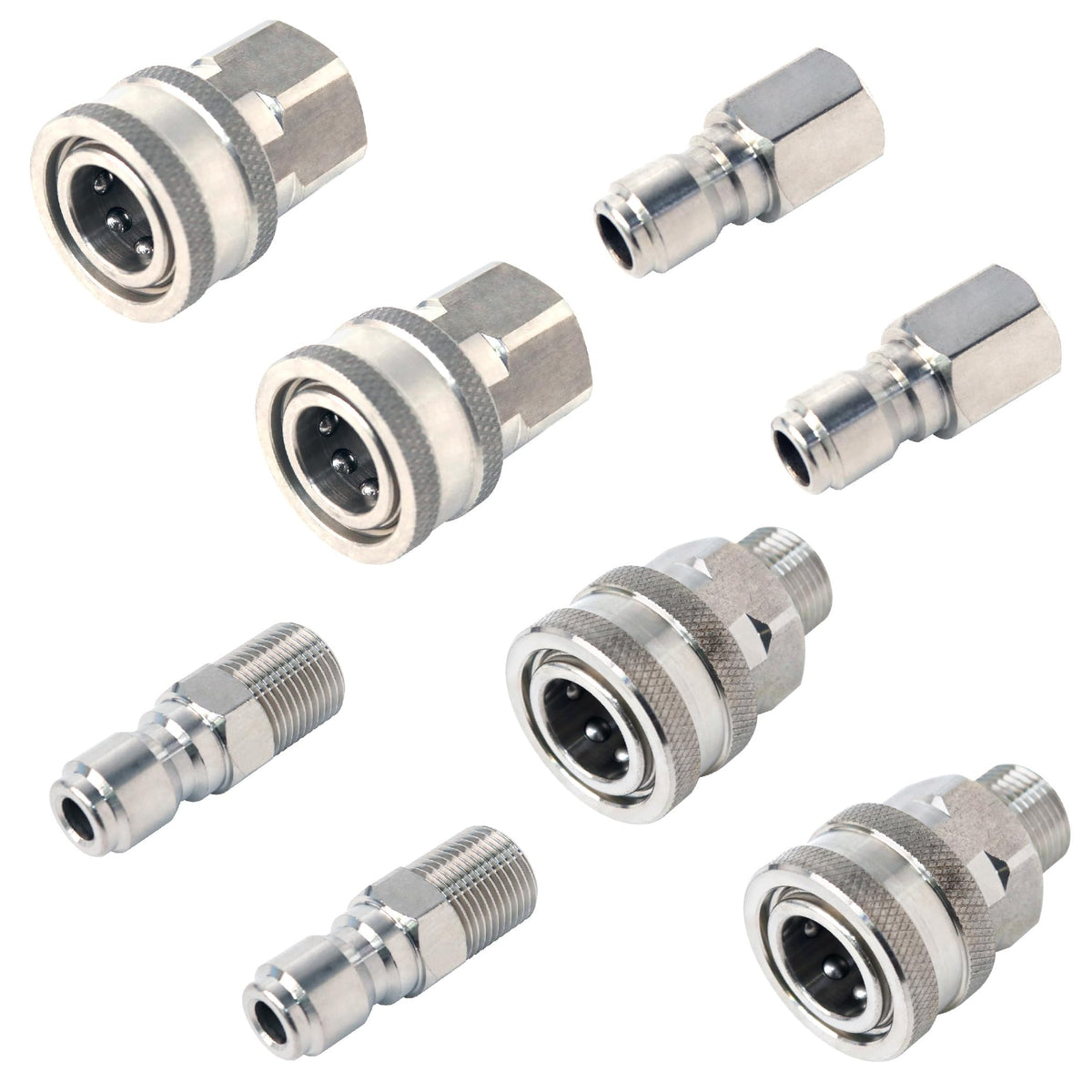 Cenforge pressure-washer quick-connect eight-piece set for fast tool changes