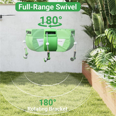 CENFORGE weather-resistant shell protects the hose from sun and rain.