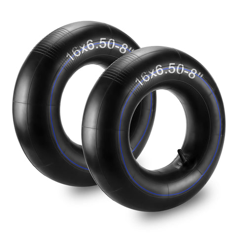Cenipar heavy-duty inner tube 16x650-8, front view, built for rugged carts.