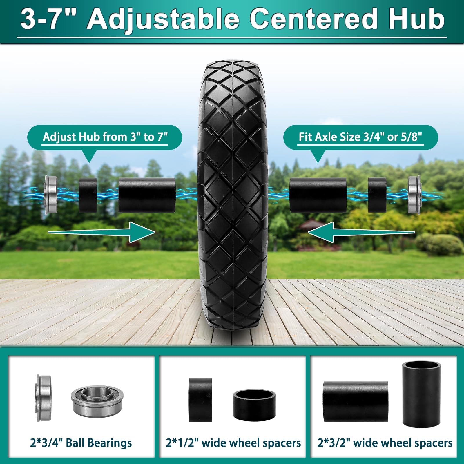Cenipar hub bore and bearing details highlight compatibility and smooth rotation