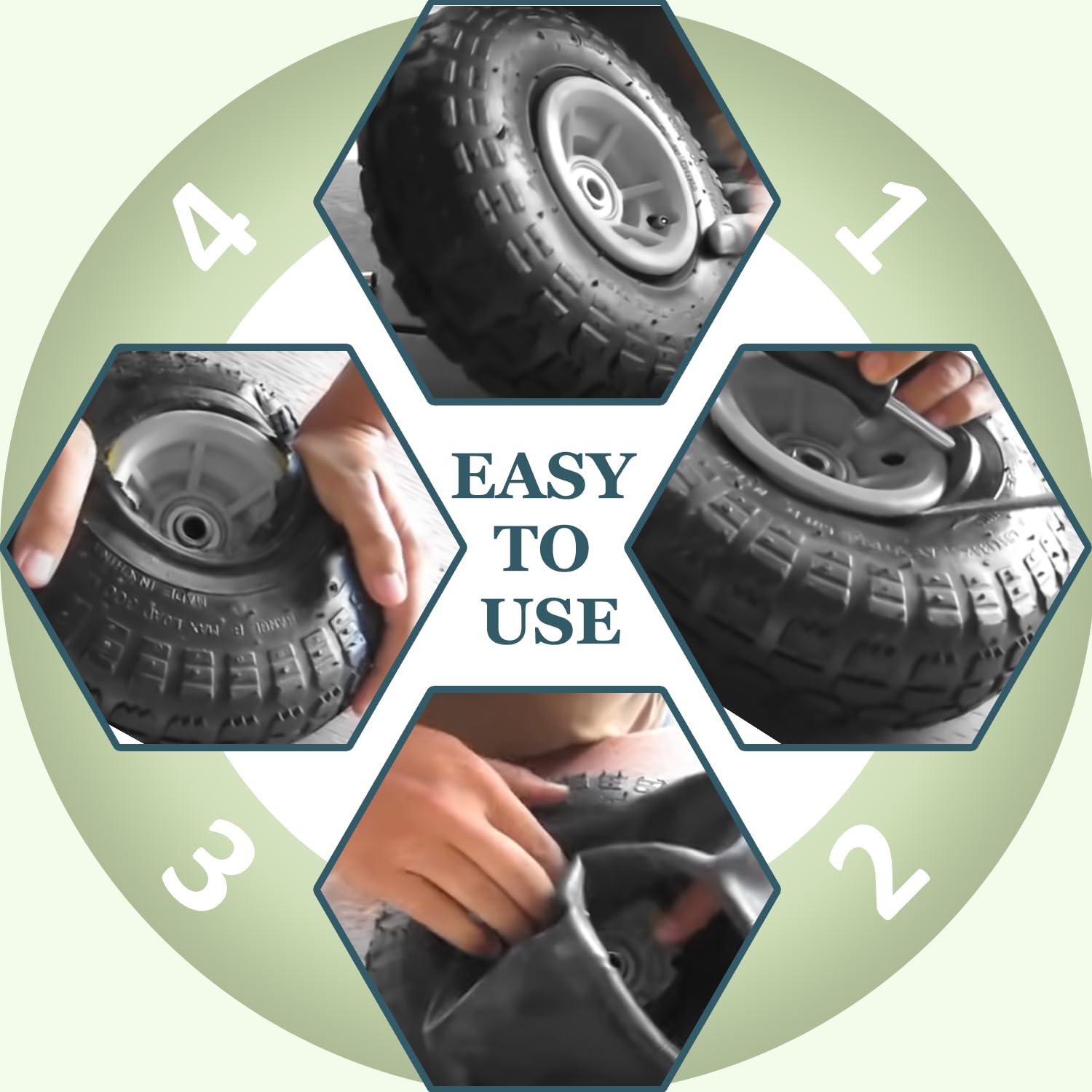 Cenipar inner tube suitable for mowers and small tractors on 410x350-4 tires.
