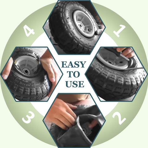 Cenipar inner tube suitable for mowers and small tractors on 410x350-4 tires.