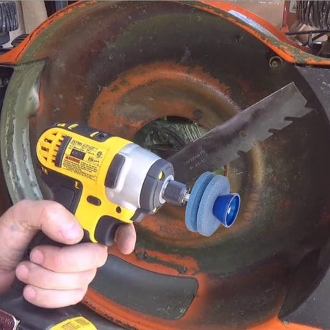 cenoz lawn-tractor and rototiller blades sharpened with this tool